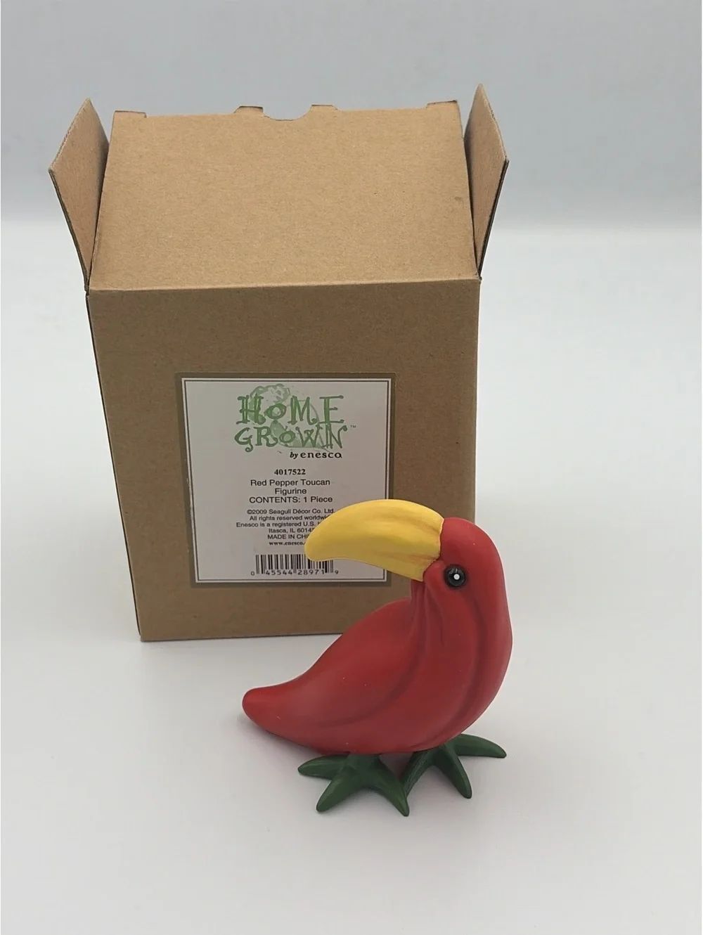 ENESCO HOME GROWN 2009 RED PEPPER TOUCAN BIRD PARROT RETIRED